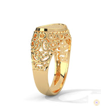 0.30 Ct. Filigree Pavé Lab Diamond Men’s Ring