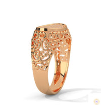 0.30 Ct. Filigree Pavé Lab Diamond Men’s Ring