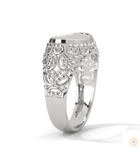0.30 Ct. Filigree Pavé Lab Diamond Men’s Ring