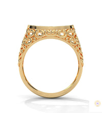 0.30 Ct. Filigree Pavé Lab Diamond Men’s Ring