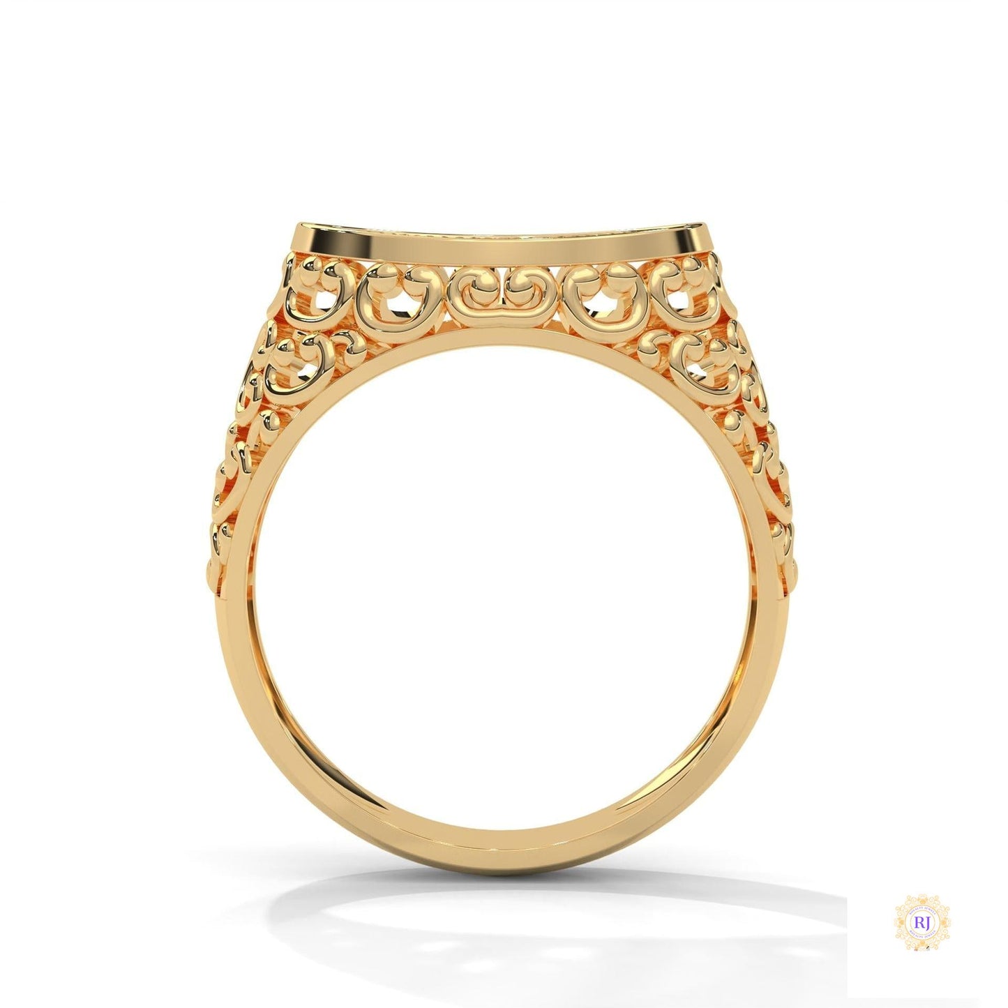 0.30 Ct. Filigree Pavé Lab Diamond Men’s Ring