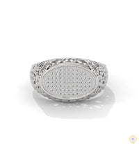 0.30 Ct. Filigree Pavé Lab Diamond Men’s Ring