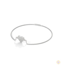0.30 Ct. Heart Pavé Lab Diamond Bracelet