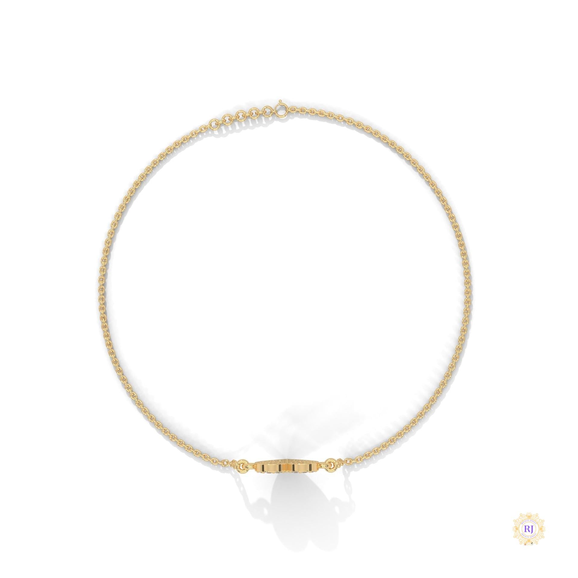 0.30 Ct. Heart Pavé Lab Diamond Bracelet