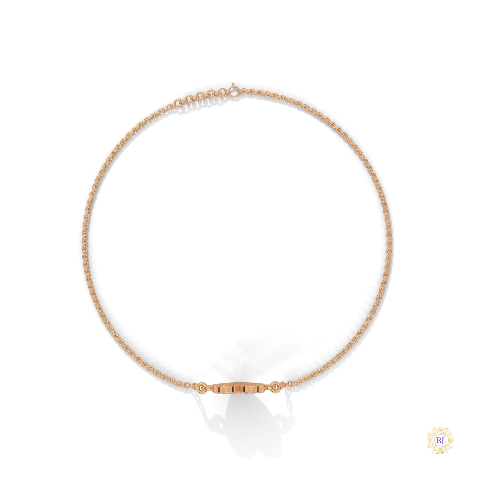 0.30 Ct. Heart Pavé Lab Diamond Bracelet