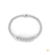 0.30 Ct. Lab Diamond Double Chain Link Bracelet