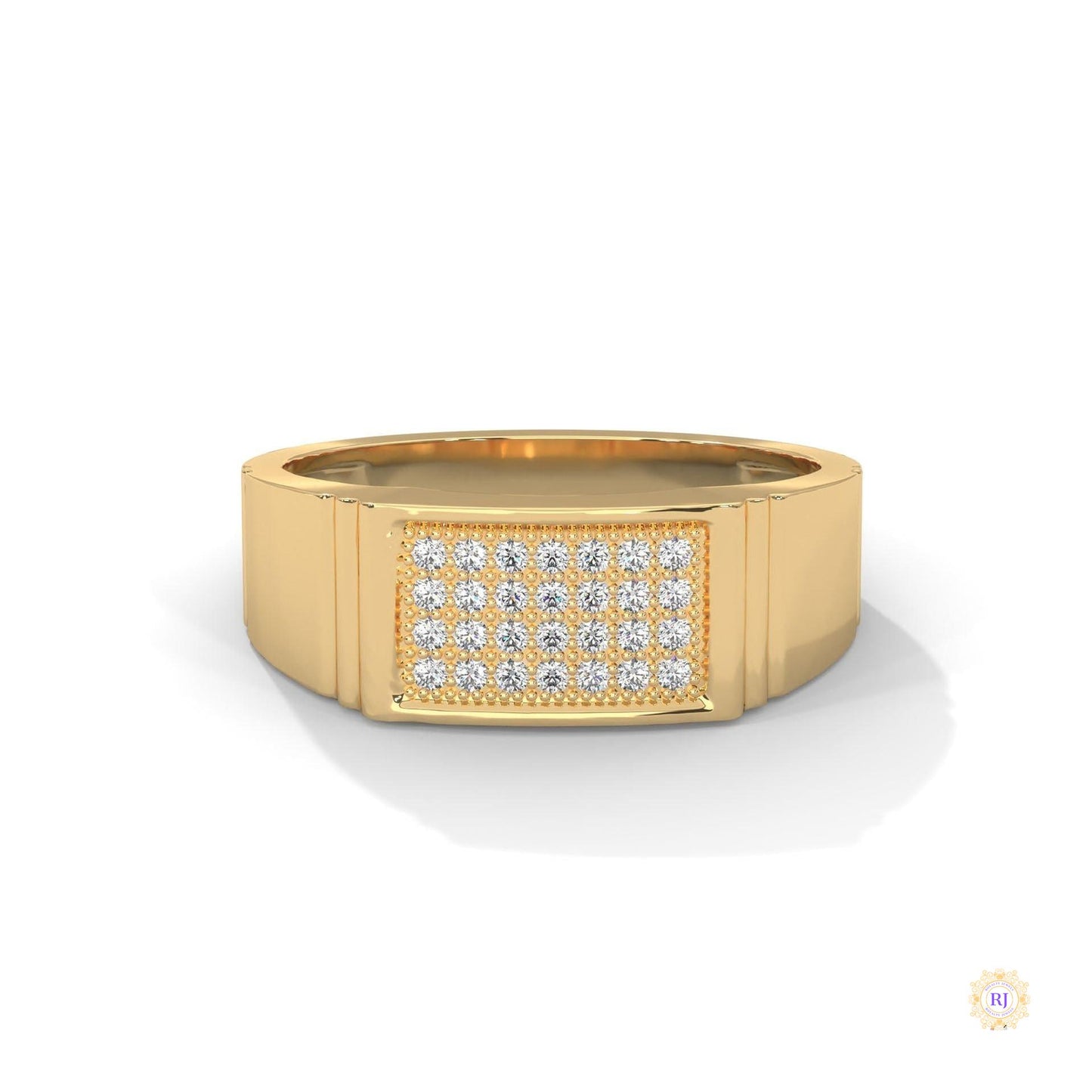 0.30 ct. Men's Pavé Lab Diamond Ring