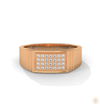 0.30 ct. Men's Pavé Lab Diamond Ring