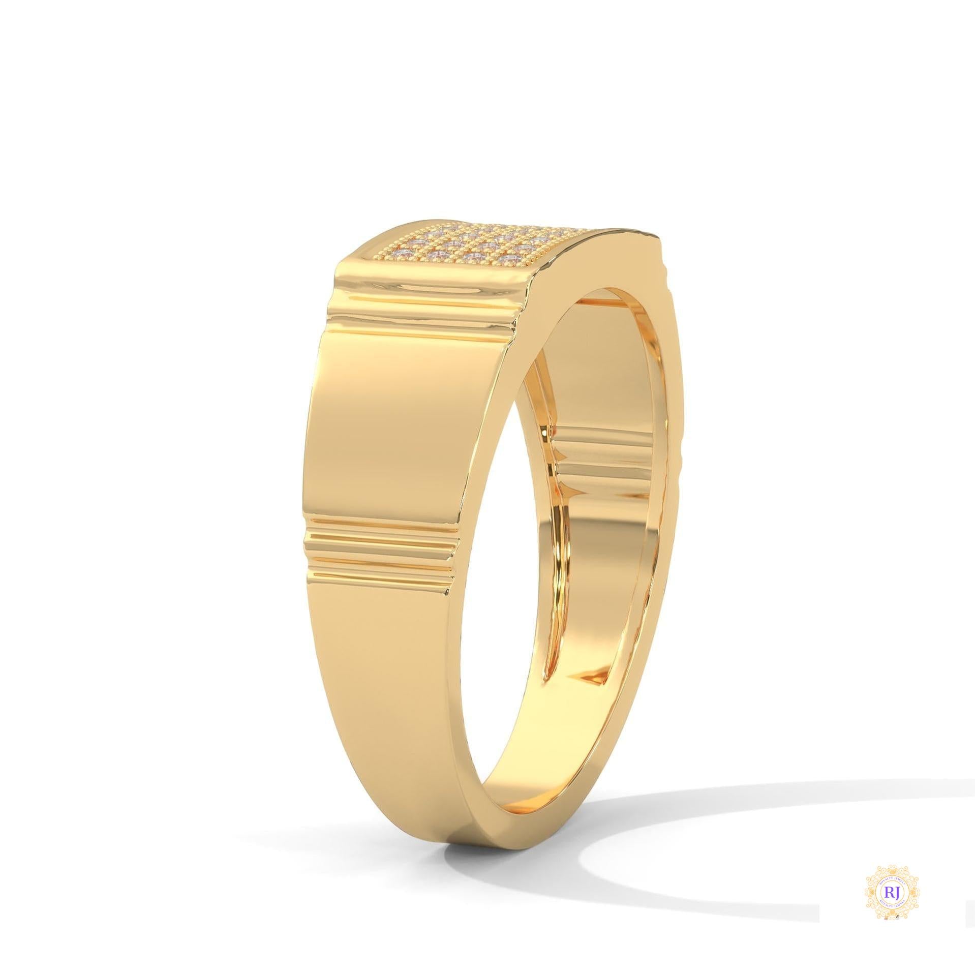 0.30 ct. Men's Pavé Lab Diamond Ring