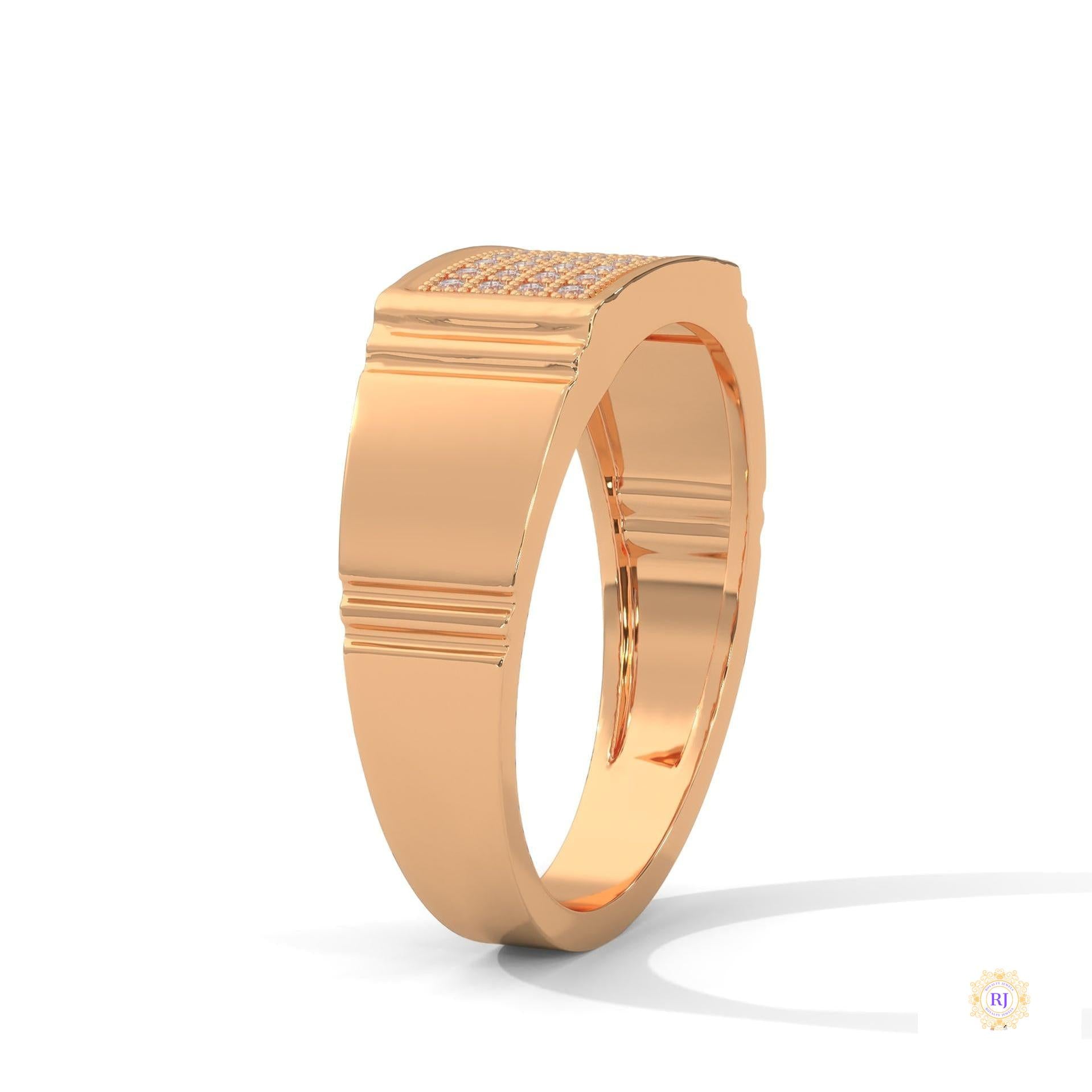 0.30 ct. Men's Pavé Lab Diamond Ring