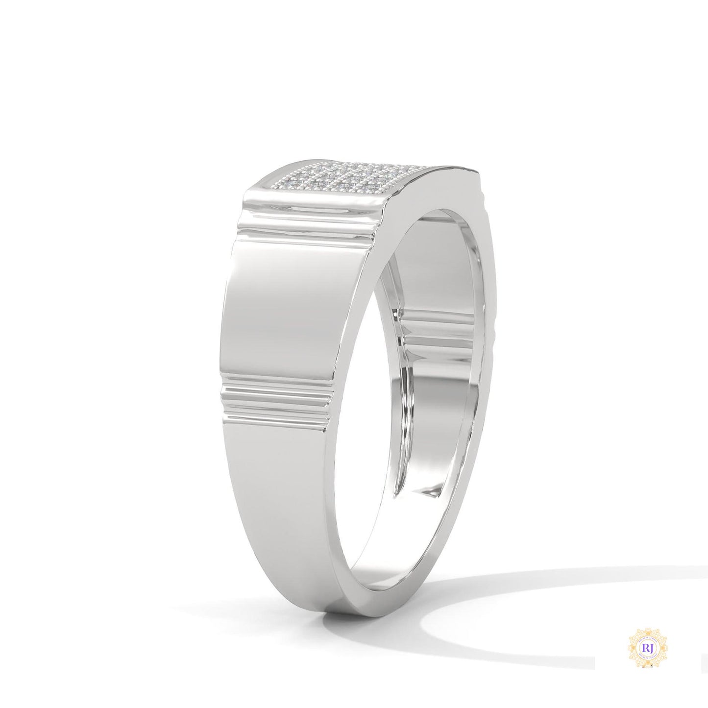 0.30 ct. Men's Pavé Lab Diamond Ring