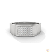 0.30 ct. Men's Pavé Lab Diamond Ring