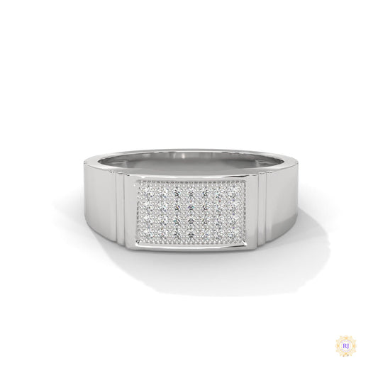 0.30 ct. Men's Pavé Lab Diamond Ring