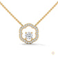 0.35 CT. Floral Diamond Pendant