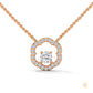 0.35 CT. Floral Diamond Pendant