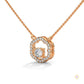 0.35 CT. Floral Diamond Pendant