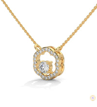 0.35 CT. Floral Diamond Pendant