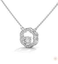 0.35 CT. Floral Diamond Pendant