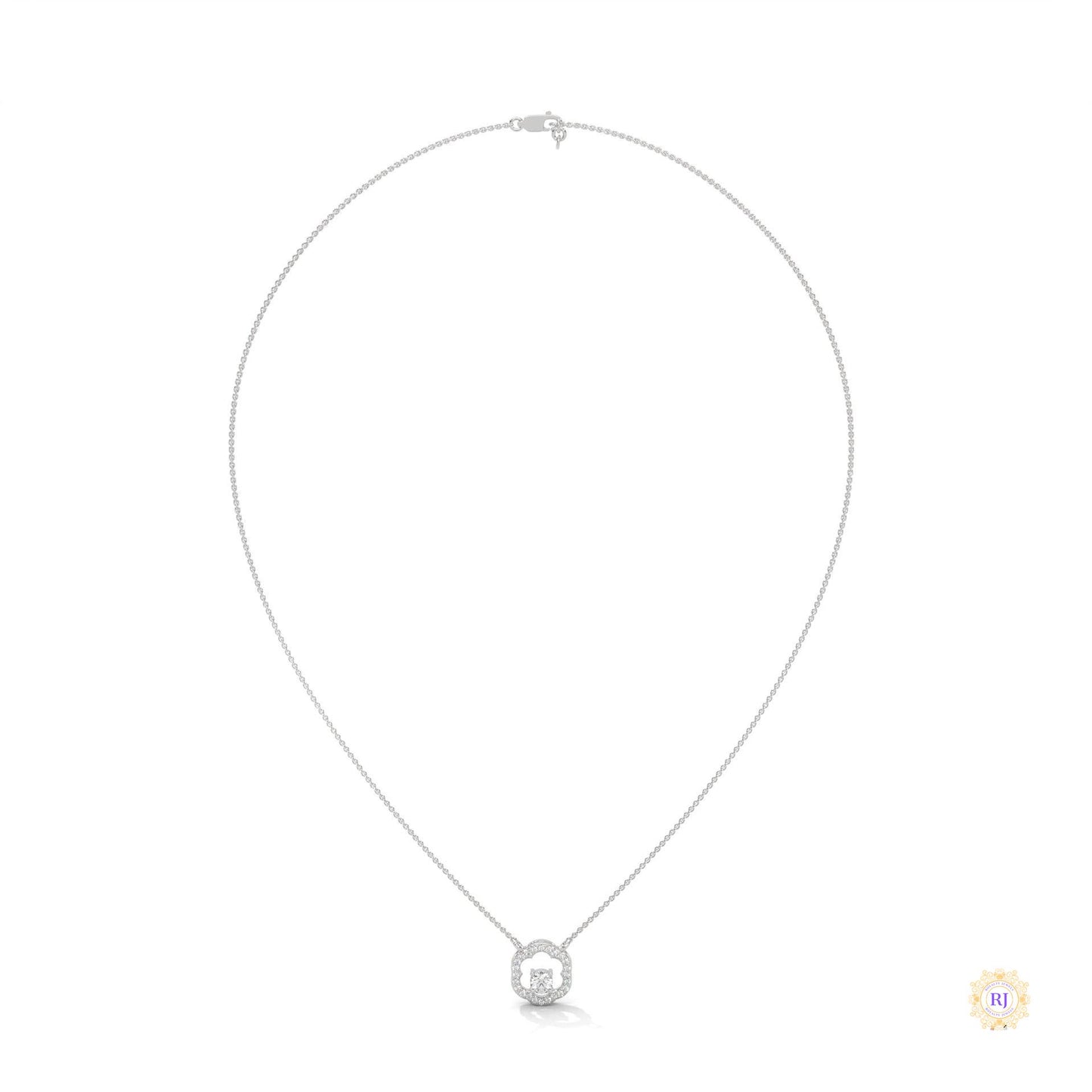 0.35 CT. Floral Diamond Pendant