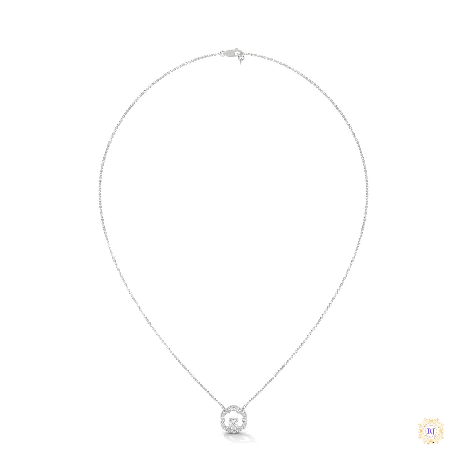 0.35 CT. Floral Diamond Pendant