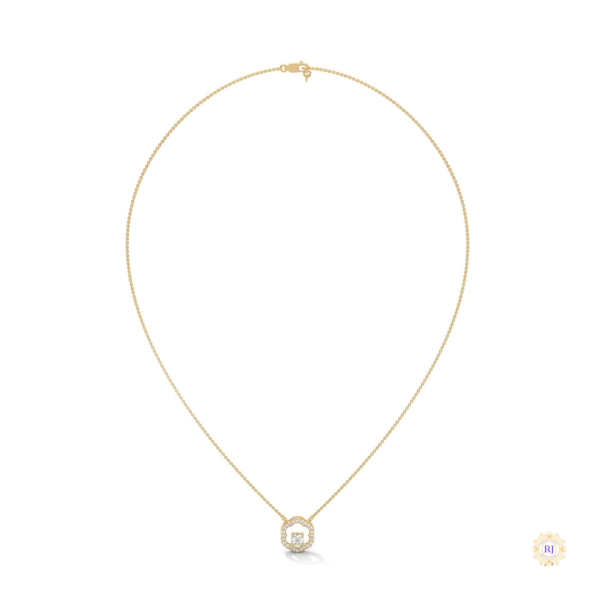 0.35 CT. Floral Diamond Pendant