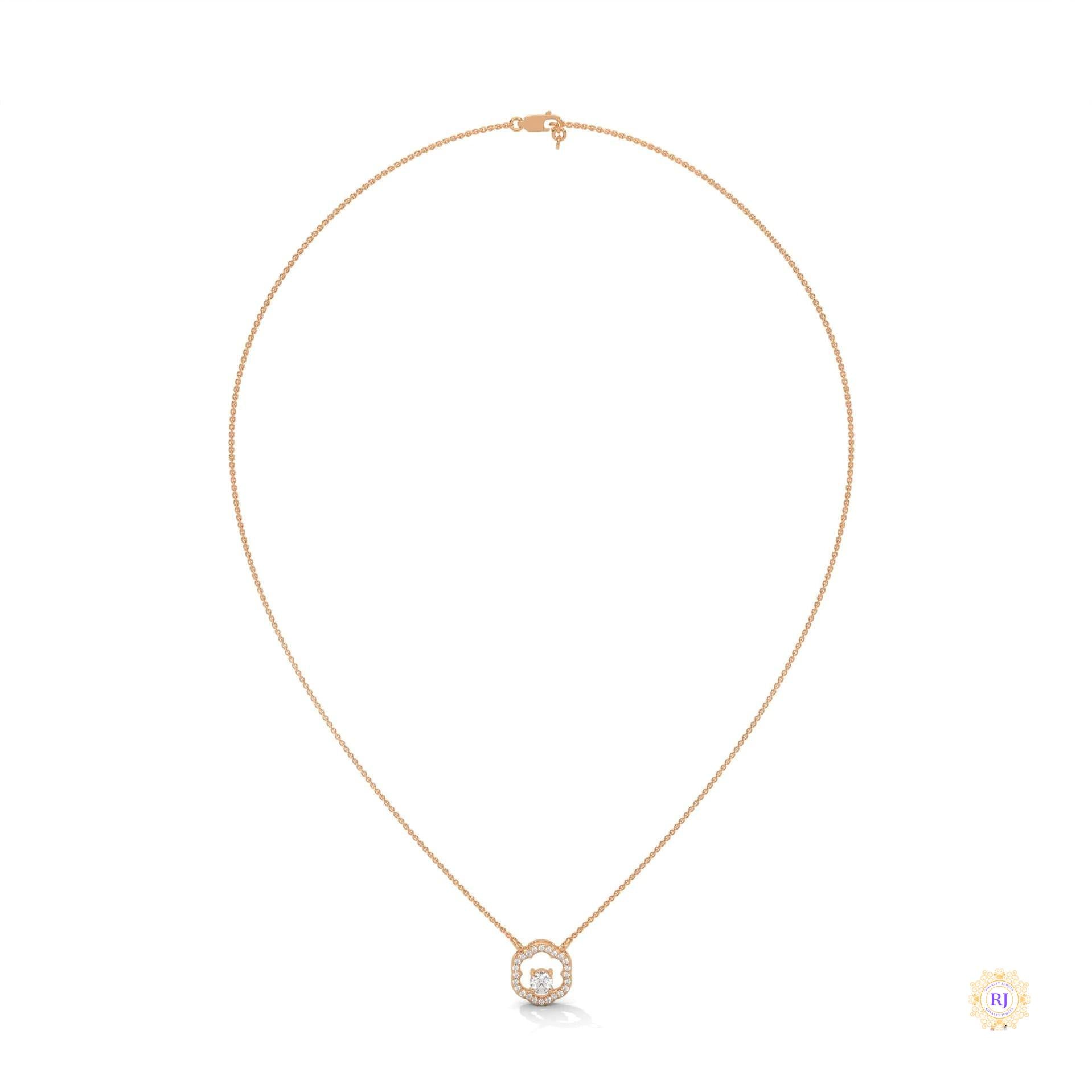 0.35 CT. Floral Diamond Pendant