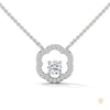 0.35 CT. Floral Diamond Pendant