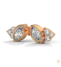 0.35 CT. Marquise Cluster Diamond Studs