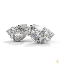 0.35 CT. Marquise Cluster Diamond Studs