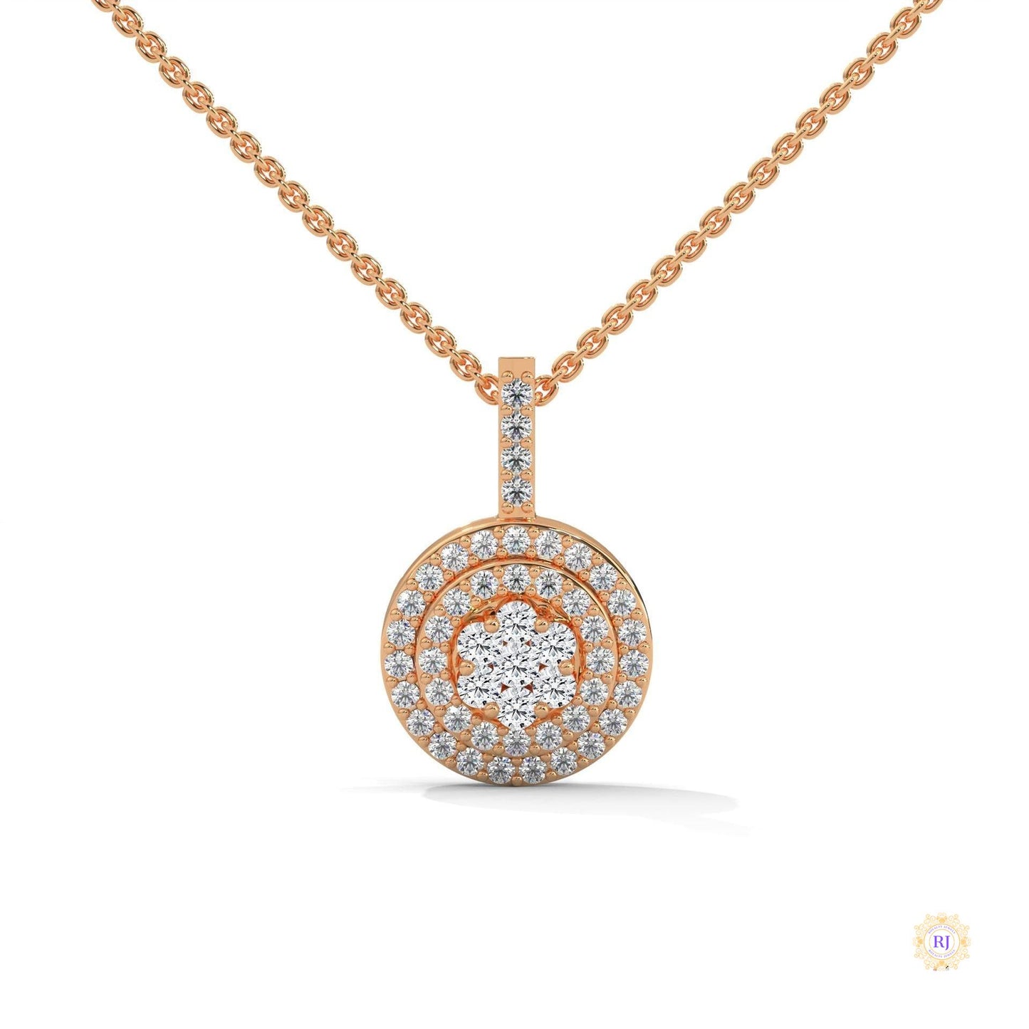 0.35 CT. Triple Halo Cluster Diamond