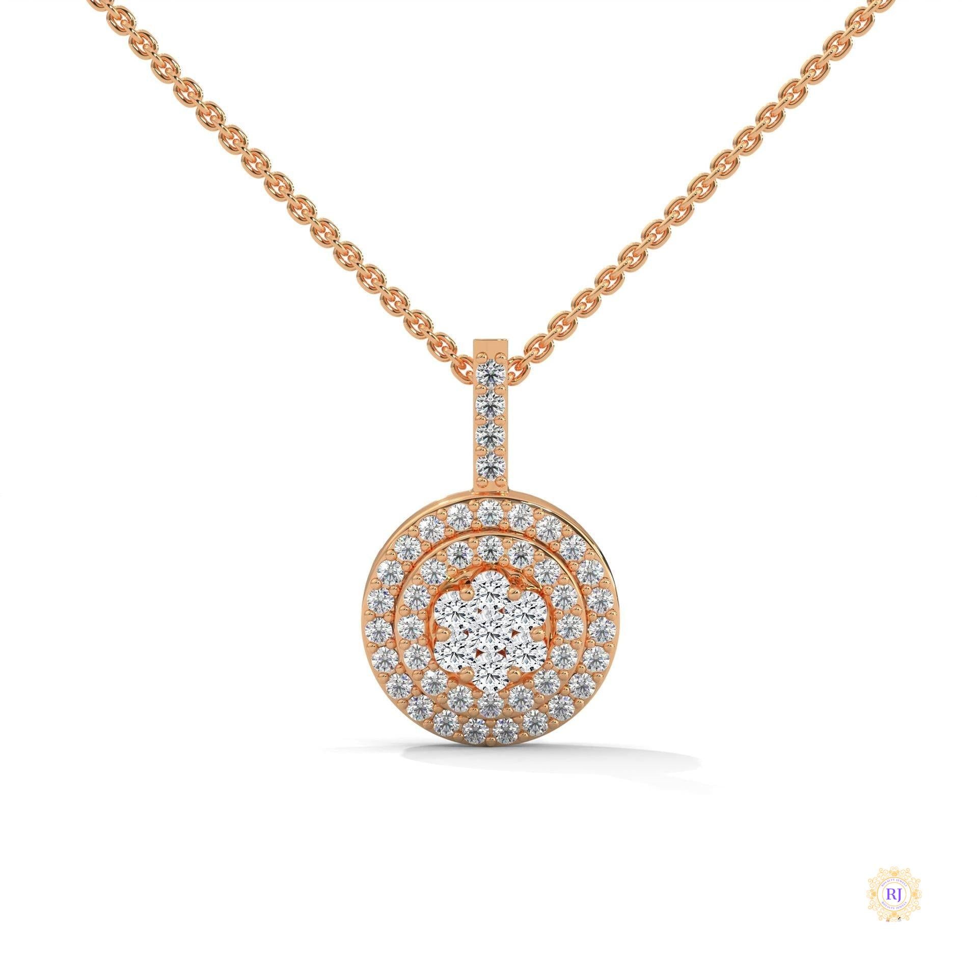 0.35 CT. Triple Halo Cluster Diamond