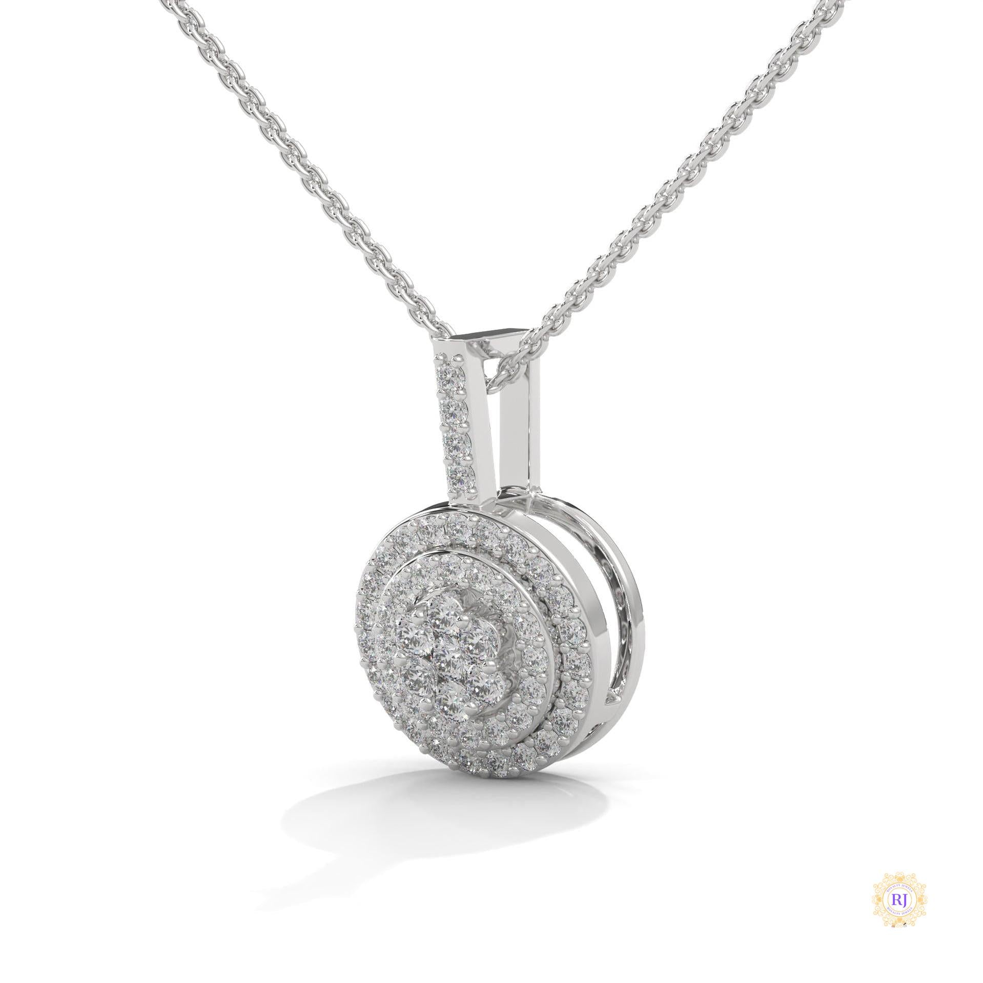 0.35 CT. Triple Halo Cluster Diamond