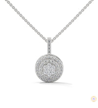 0.35 CT. Triple Halo Cluster Diamond