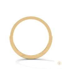 0.35 Ct. Milgrain Channel Lab Diamond Band Ring