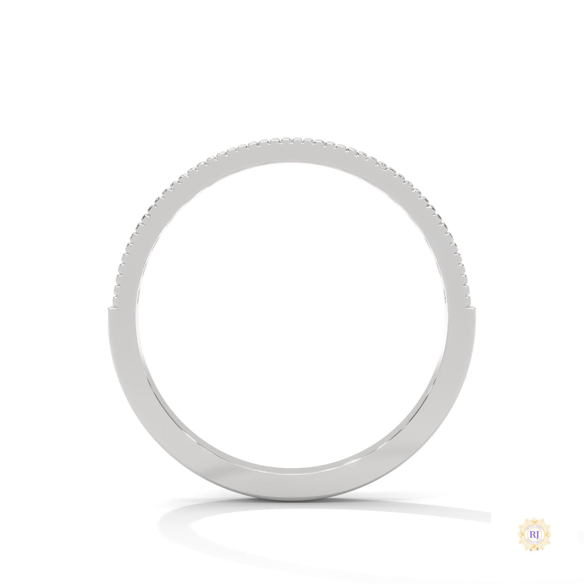 0.35 Ct. Milgrain Channel Lab Diamond Band Ring