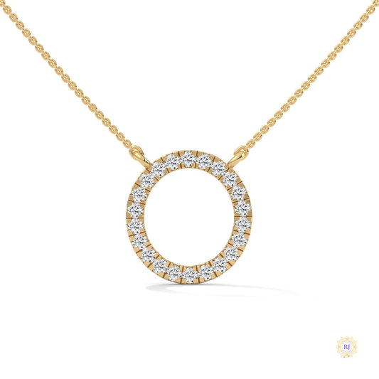 0.40 CT. Diamond Circle Pendant