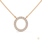 0.40 CT. Diamond Circle Pendant