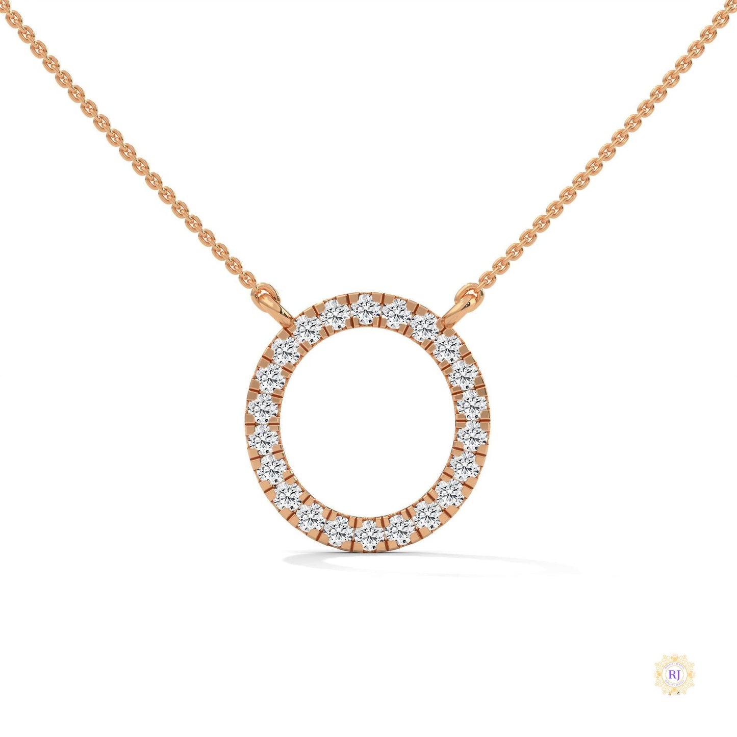 0.40 CT. Diamond Circle Pendant