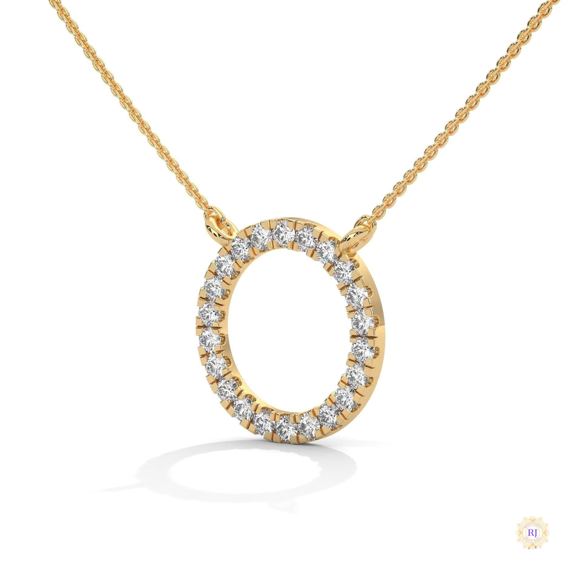 0.40 CT. Diamond Circle Pendant