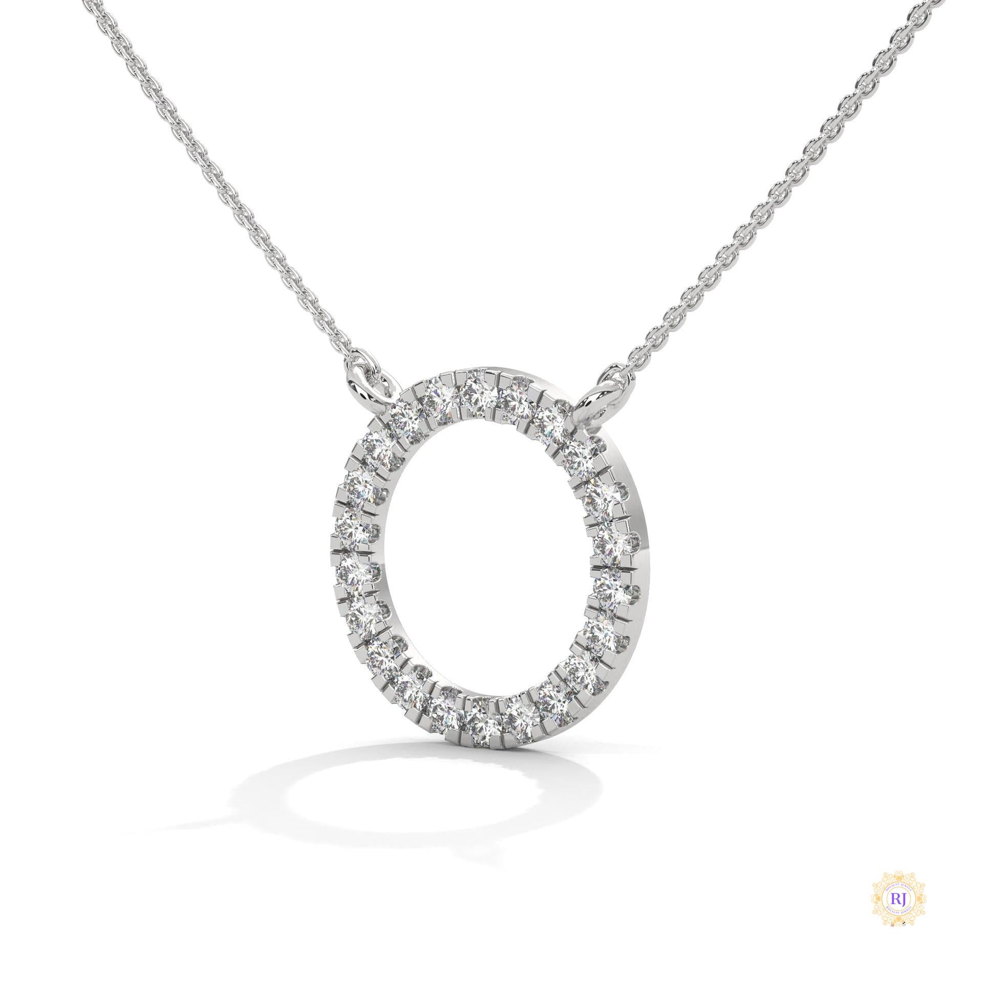 0.40 CT. Diamond Circle Pendant
