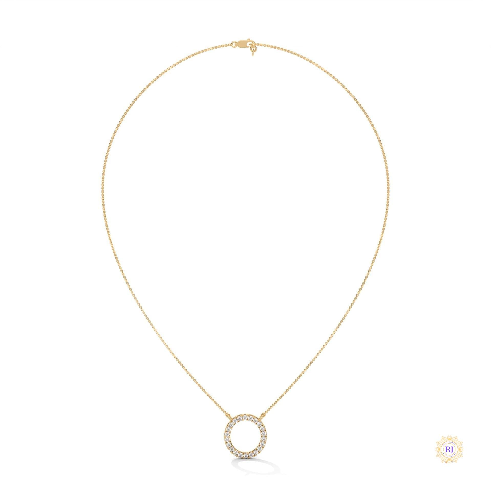 0.40 CT. Diamond Circle Pendant