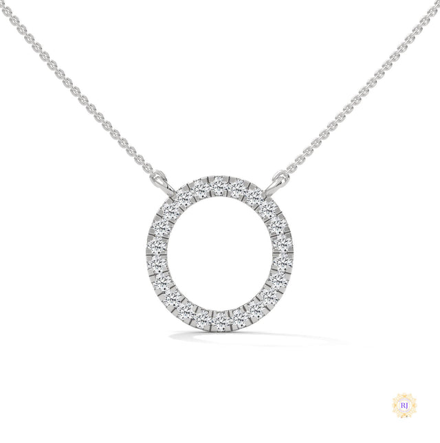 0.40 CT. Diamond Circle Pendant