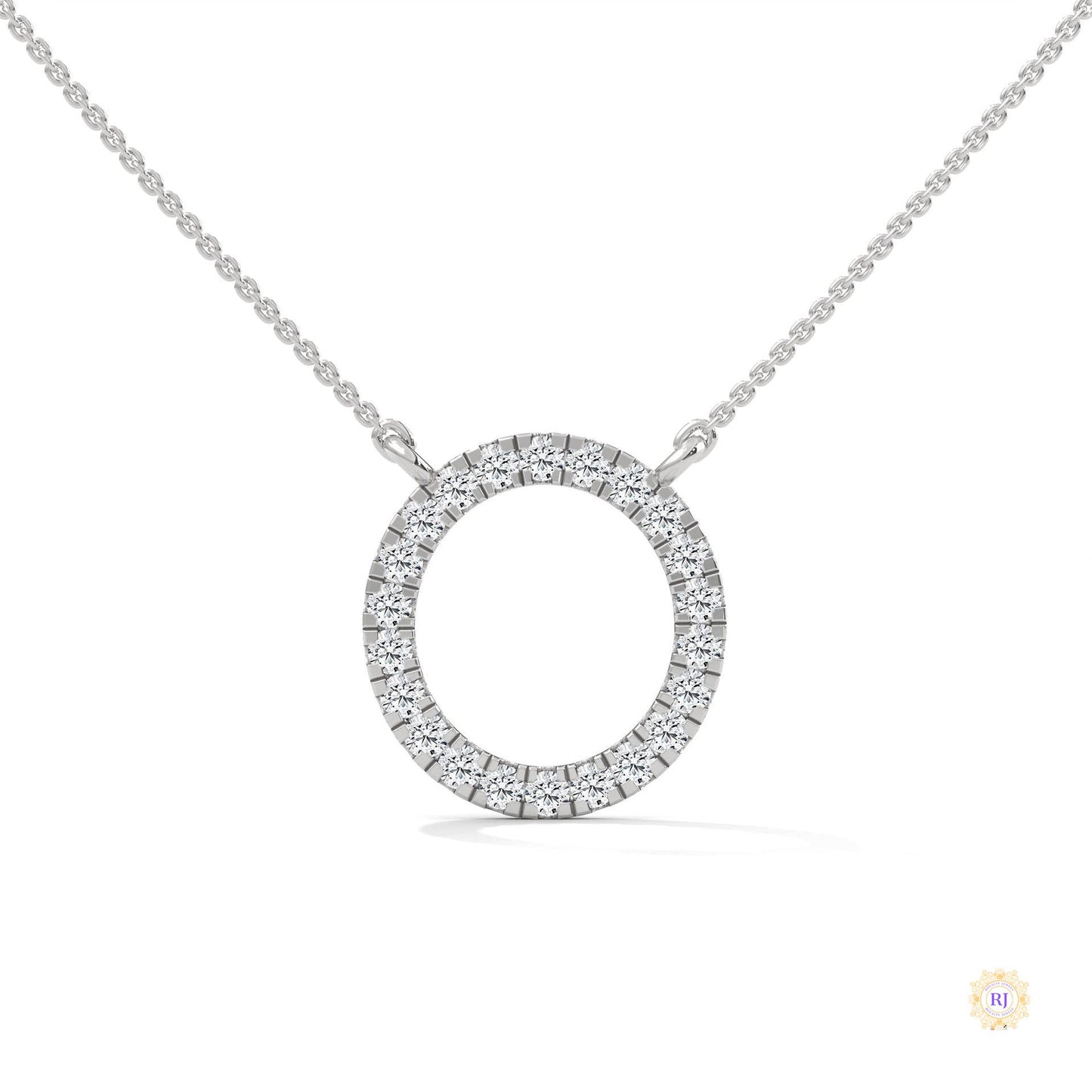 0.40 CT. Diamond Circle Pendant