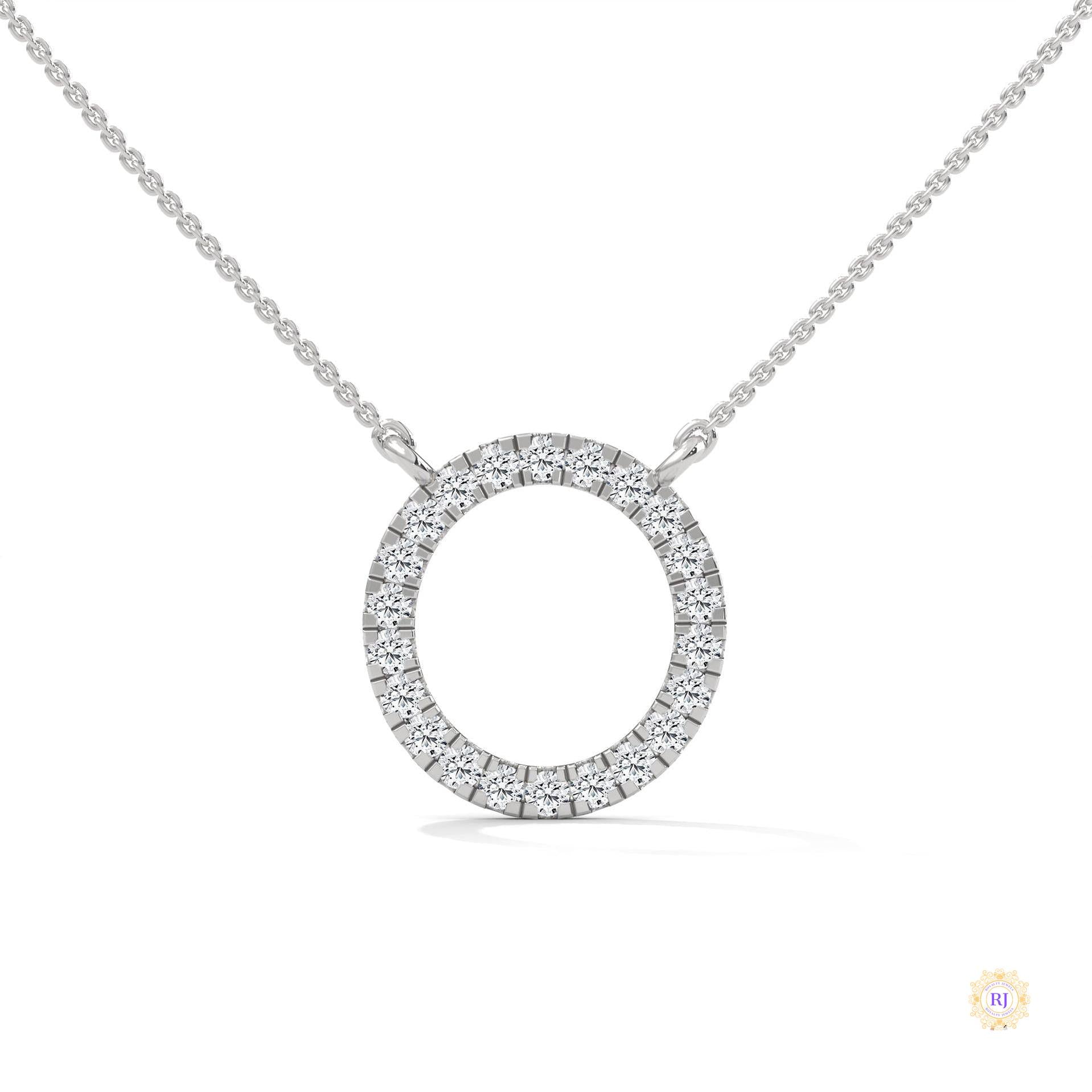 0.40 CT. Diamond Circle Pendant