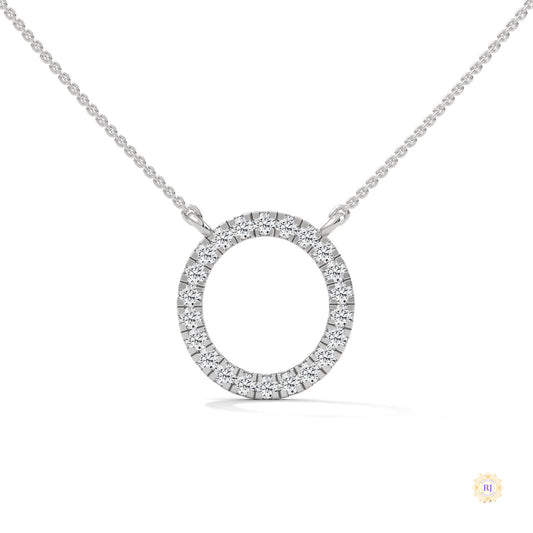 0.40 CT. Diamond Circle Pendant