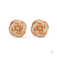 0.40 CT. Floral Cluster Diamond Stud Earrings