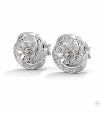 0.40 CT. Floral Cluster Diamond Stud Earrings
