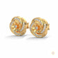 0.40 CT. Floral Cluster Diamond Stud Earrings