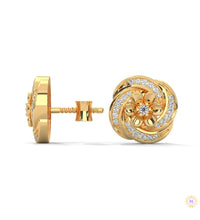 0.40 CT. Floral Cluster Diamond Stud Earrings