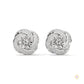 0.40 CT. Floral Cluster Diamond Stud Earrings